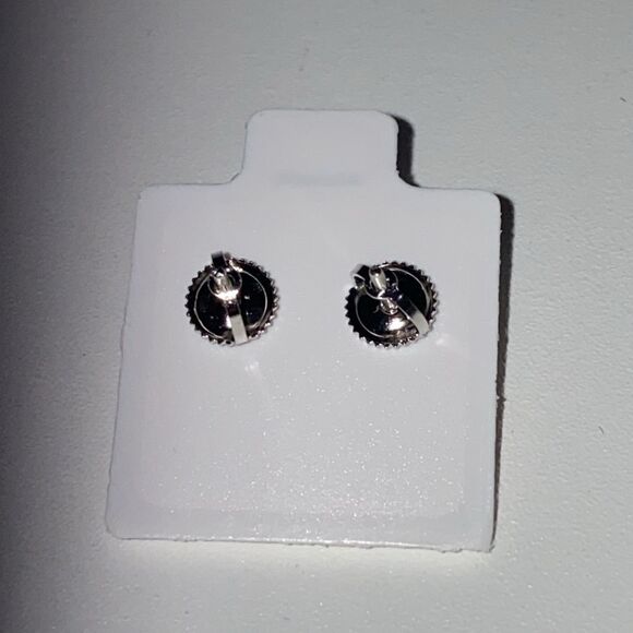 925 Sterling Silver Cluster Stud Earrings - Picture 3 of 4